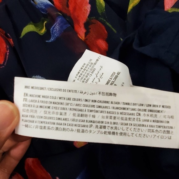 Hollister Floral Mini Cut Out Back Cocktail Evening Dress Size Small - Picture 8 of 9